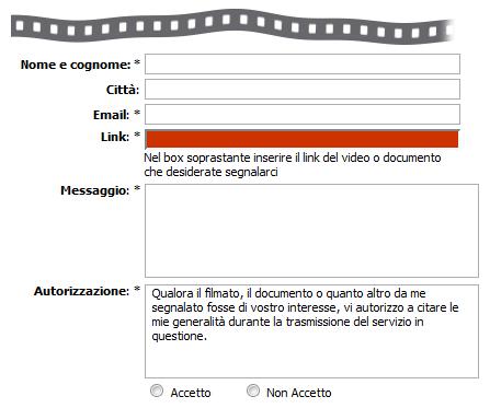 tg2 form segnalazione