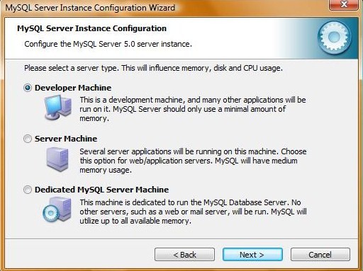 mysql-configurazione