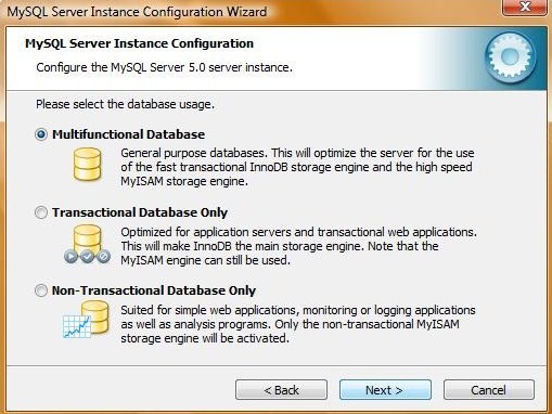 mysql-configurazione