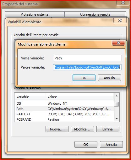 Installazione php